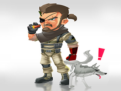 Metalgearsolidv Bigboss bigbossmetalgearsolidv harveylanot lanotdesign mascodesign mascotdesigner metalgearsolidv