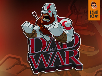 Dad Of War godofwar godofwarps4 kratos logomascot