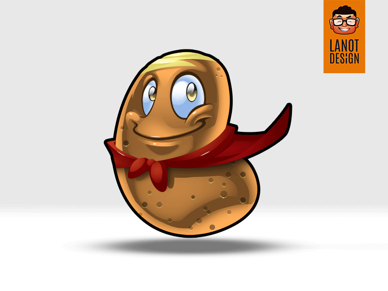 Potato Mascot Design by Harvey Lanot on Dribbble
