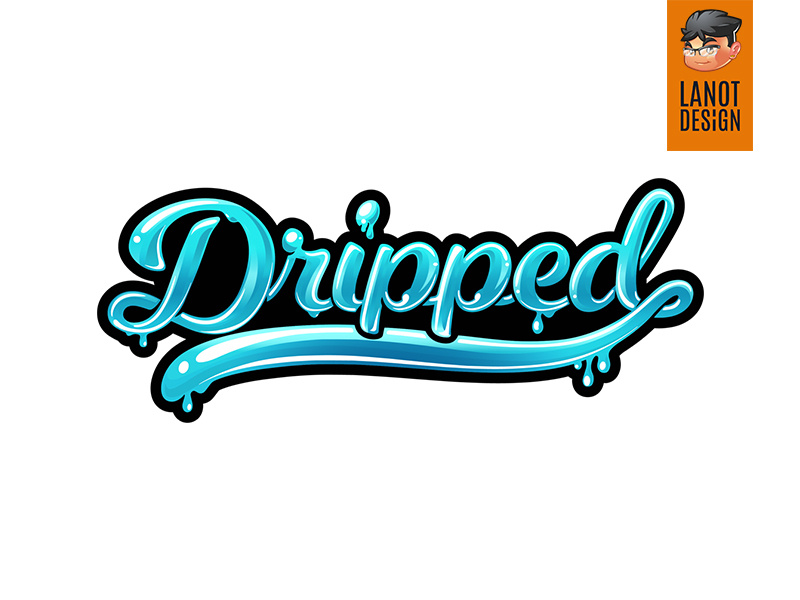 Dripped Logo Design By Harvey Lanot On Dribbble