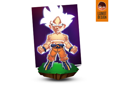 Ultra Instinct Son Goku Fan Art Illustration