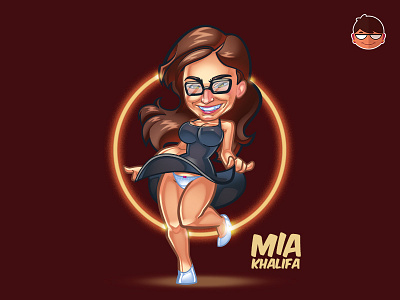 Mia Khalifa Fan Art Illustration digital art fan art graphic designer illustration illustrator mia khalifa stars