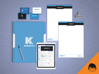 Branding Kit design for Kurobyte branding design graphicdesign lanotdesign