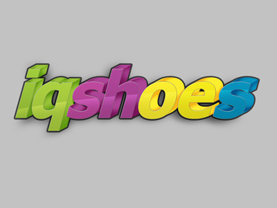 Lanotdesign Iqshoes Logo Dribbble design illustrator iqshoes lanotdesign logo logotype photoshop shoes