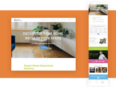 Website re-design, Order in the House design nc raleigh ui ux web web design website