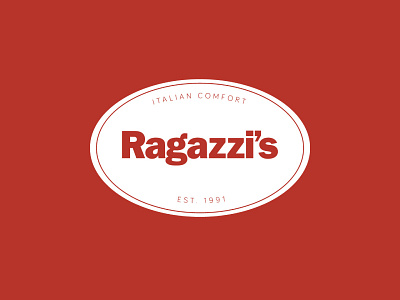 Logo Design, Ragazzi's brand design food identity logo nc north carolina raleigh restaurant