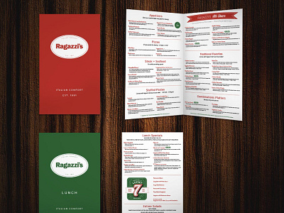 Menu Design, Ragazzi's