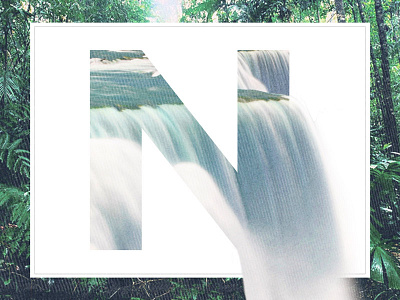 N /// Niagara design font graphic design niagara niagara falls text type typography