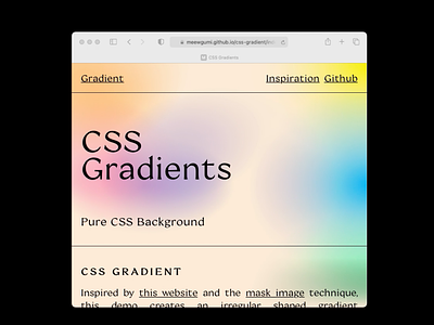 css gradient mask animated gradient animation code coding for designers css css animation gradient interaction pastel web design website