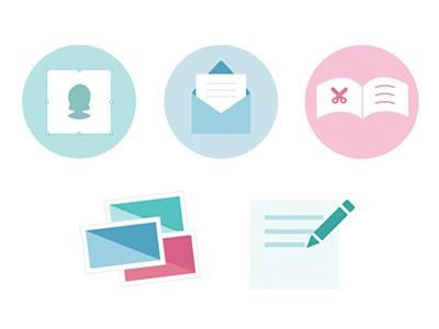 Illustrations email flat icons illustrations photos profile photo styleseat vector