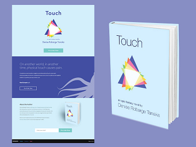 Touch animation book css3 flat html5 illustration javascript one page parallax responsive vector website