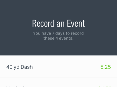 Record an Event