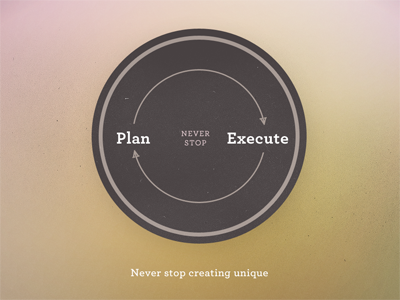 Never Stop badge freebie inspiration psd typography