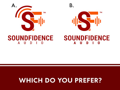 Soundfidence Flat Logo flat flatlogo logo logodesign typography