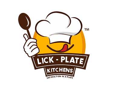 Lick Plate Kitchens Logo illustraion logo logodesign ps