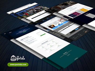 Portiola UI prototype ui ui design uiux ux ux design