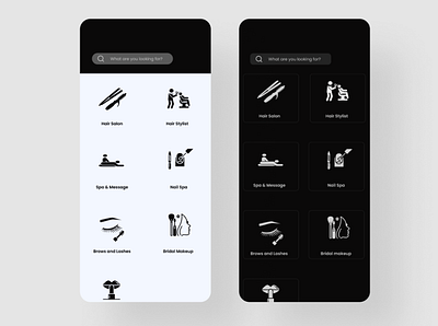 Salon App Design adobe app design design mobile app salon app design ui design ux design
