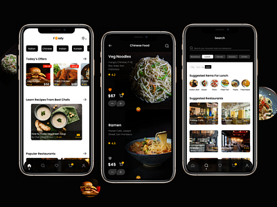 Food App Design Concept adobe dribbble figma figma design food app food app design mobile app uc design ui design