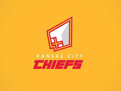 Kansas City Chiefs Rebrand arrow branding flat logo nfl sports vector