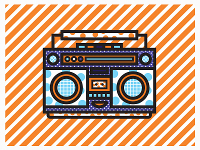 Happy Bass o_____o color design editorial illustration music pattern spot stereo vector