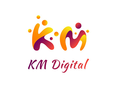 KM Logo graphic graphicdesign graphicdesigner k kmlogo letterlogo logo logodesign logomania m