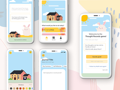 "brighter" - Children's Concept brighter design kids mindfulness mockup mockup design therapy ui uidesign uiux user interface ux