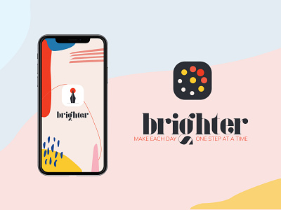 "brighter" Logotype brand branding design graphic graphic design logo logomark logotype mark mockup ui visual visual design visuals