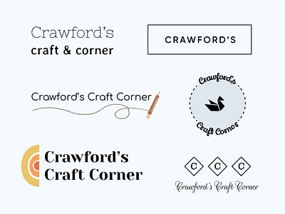 Crawford's Logotype Iteration 02 brand branding business design logo logotype shop