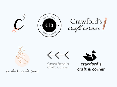 Crawford's Logotype Iterations 04 brand branding business company craft crawford design fashion graphic graphic design handmade logo mockup visual