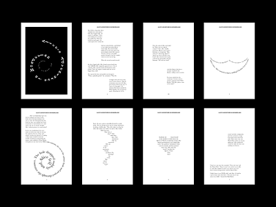 Alice in Wonderland Type Booklet alice book booklet concept design graphic graphic design mockup page story storytelling type typography