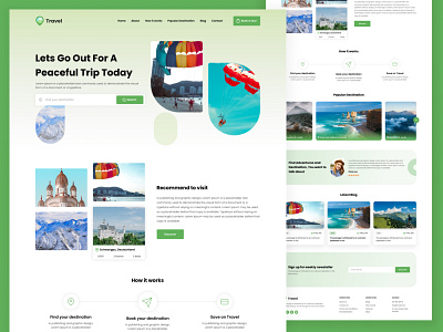 Travel agency modern and responsive website