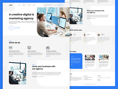 Digital Agency   Dribbble Shot