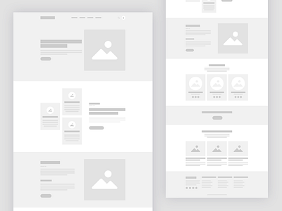 Tech Agency Website Wireframe agency agency landing page design landingpage modern uidesign uxdesign web template website template wireframe wireframe design wireframing