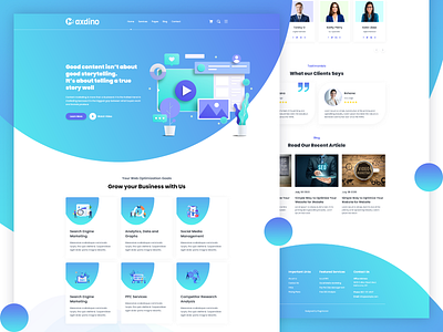 Marketing Agency | Template for Marketing Company agency landingpage uidesign uxdesign web template website template