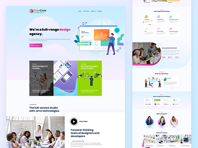 Color Circle | UI Agency Web Template color color circle uidesign uxdesign web template website template