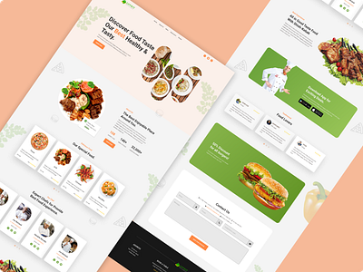 Loveit restaurant website UI burger cafe food indian food modern ui pizza restaurant