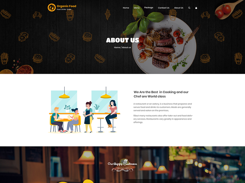 Organic Food | Complete Website Template for Restaurant by Pluginbazar ...