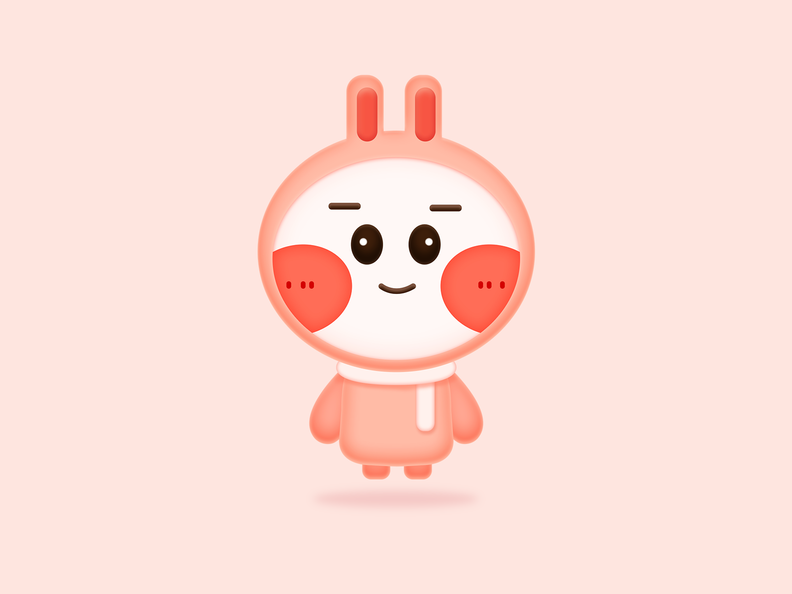 BLUSH RABBIT by dalin7 on Dribbble