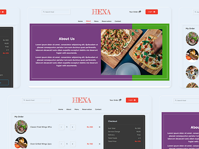 Resturant - About us adobexd anjit design resturant ui webdesign website