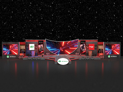 Grand Launching of Nolan & X-lite 3d set design stage stage design