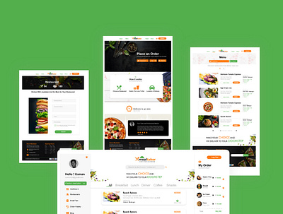 Mealtakers app branding design logo ui ux web