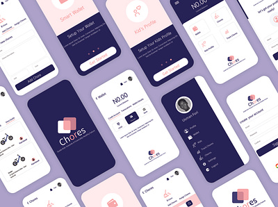 Chores App app branding design logo mobile ui ux