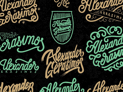 Alexander Gerasimos handlettering illustration lettering logo logotype typedesign typography