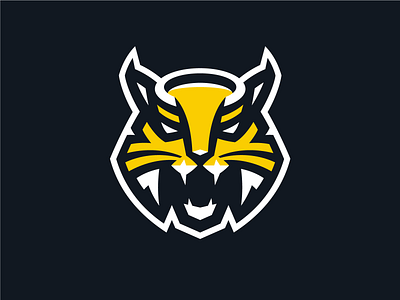 HC Severstal cat hockey hockey logo khl lynx mascot q10 sport sports sports branding sports design sports identity sports logo wildcat