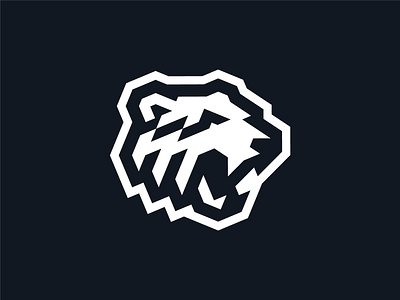 HC Traktor animal bear black and white chelyabinsk factory hockey hockey logo khl mascot mascot logo monochrome plant q10 sport sports sports branding sports design sports identity sports logo t