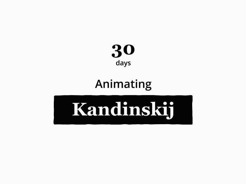 Animating Kandinskij - Day 1 animated gif animation kandinskij kandinsky motion art motion design motion graphic ui