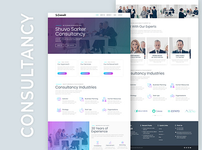 Responsive Multipurpose WordPress Website branding elementor elementor pro illustration psd to html psd to wordpress webdesign webdevelopment wordpress wordpress design