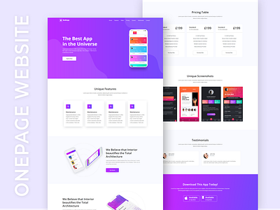 Responsive OnePage Website By Shuvo Sarker