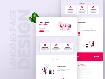 Landing Page Design design elementor elementor pro psd to html psd to wordpress typography webdesign webdevelopment wordpress wordpress design