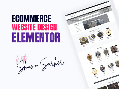 Ecommerce website design with Woocommerce and Elementor